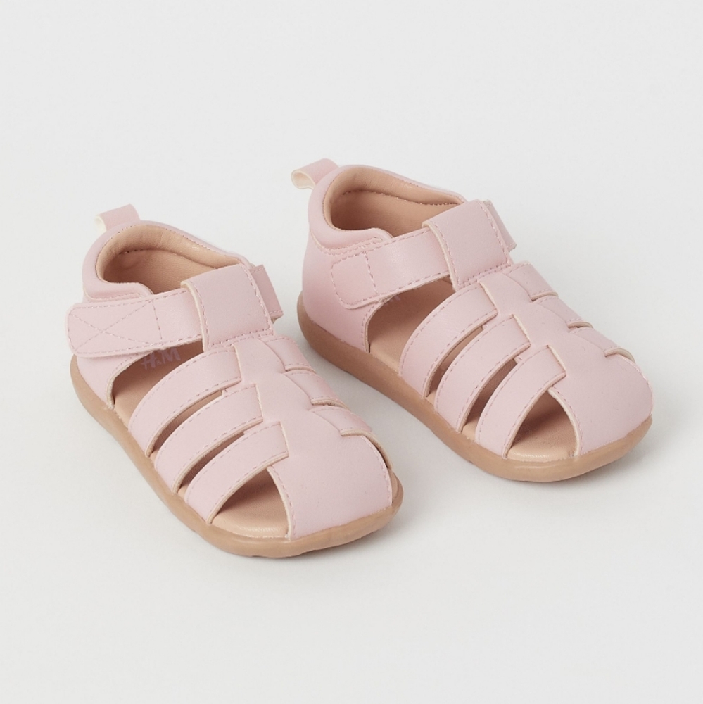 H&M Pink Strappy Baby Sandals--Size 6